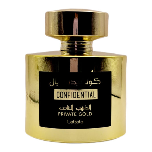 CONFIDENTIAL PRIVATE GOLD - eau de parfum Lattafa 100 Ml