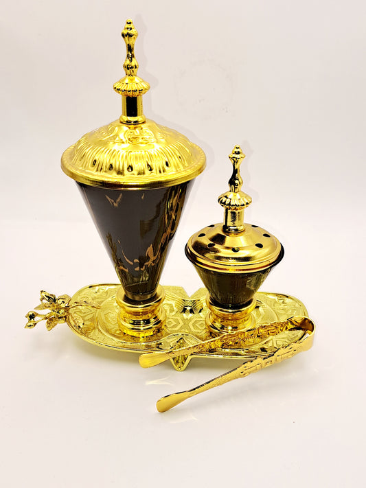 Black and gold censer