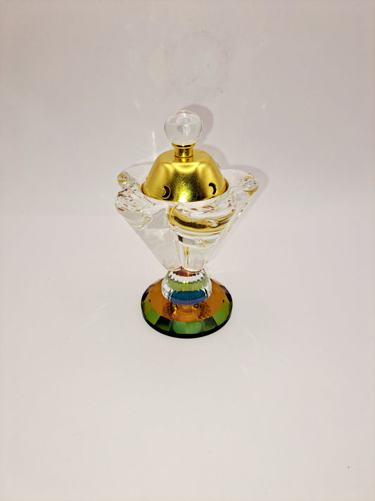 Colorful golden crystal censer