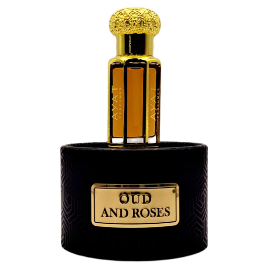 Ayat Perfumed Oil - Oud And Roses - 12 Ml